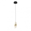 ITALUX Függeszték Fekete Tonga ITALUX-PND-26374-1-8W-3K-BK-GD