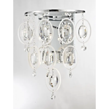 ITALUX glamour modern fali lámpa estella fehér króm átlátszó itxmb11103-6a világítás