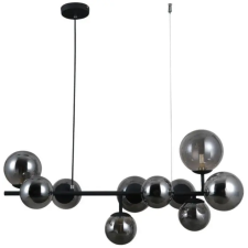 ITALUX glamour modern függeszték frontera  fekete füstös itxpnd-40423-10 világítás