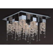 ITALUX glamour modern mennyezeti lámpa larix króm átlátszó itxmx93708-9b világítás