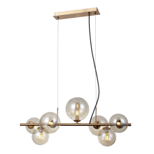 ITALUX modern függeszték canello borostyán mézédes sárgaréz itxpnd-406007-7-hbr világítás