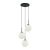 ITALUX modern függeszték deore fehér fekete itxpnd-5578-3s-bk