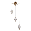 ITALUX modern függeszték fuente átlátszó arany itxpnd-34395-3-hbr
