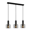 ITALUX modern függeszték santia  fekete füstös itxpnd-65342-3-bk+sg