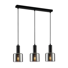 ITALUX modern függeszték santia  fekete füstös itxpnd-65342-3-bk+sg világítás