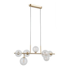 ITALUX modern függeszték toledo átlátszó arany itxpnd-40717-7-hbr világítás