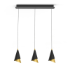 ITALUX Raalto fekete függesztett lámpa (IT-PND-433128-3) LED 1 izzós