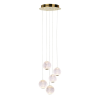 ITALUX Rosario  arany LED függesztett lámpa (IT-PND-12220121-5A-GD) LED 1 izzós IP20