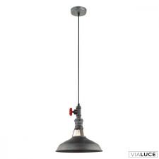 ITALUX Szürke 1 ágú függeszték, E27, Garibaldo, IT-MDM-2781/1 GR+BK világítás
