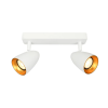 ITALUX Tino  fehér-arany mennyezeti spotlámpa (IT-SPL-36748-2-WH-GD) GU10 2 izzós IP20