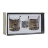  ITEM whisky pohár szett jégkockákkal - feliratos - 2 darabos