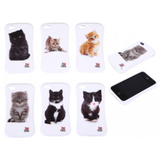 ITOTAL Apple iPhone 5 Szilikon Tok - Mintás: I Love Cats tok és táska