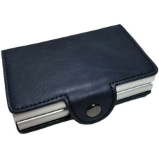 IUNI Pénztárca RFID kettős kártya nyílás iUni P3, 2 rekesz 6 kártya, Sötétkék