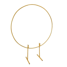  Íves állvány, erős fém váz, könnyen összeszerelhető, arany, 150 cm party kellék