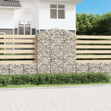 íves horganyzott vas gabion kosár 150x50x180/200 cm kerti tárolás