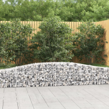  íves horganyzott vas gabion kosár 400x30x40/60 cm kerti tárolás