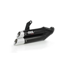 IXIL Dual Hyperlow L3XB Hangtompító Rozsdamentes Acél Fekete / Alumínium - Kawasaki ER-6 egyéb motorkerékpár alkatrész