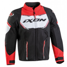 Ixon Striker Air gyerek motorkerékpár kabát fekete-piros-fehér motoros kabát