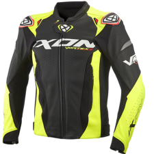 Ixon Vortex 3 motoros bőrkabát fekete-fluo sárga motoros kabát