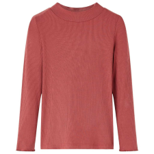  Izzó piros hosszú ujjú gyerekpóló félgarbós nyakkal 92 gyerek póló