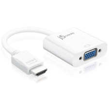 j5create HDMI VGA/D-Sub Átalakító Fehér 5cm JDA213 kábel és adapter
