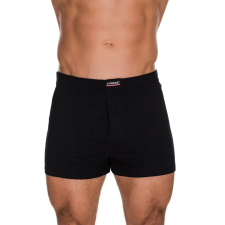 J.PRESS 100% Pamut Boxeralsó Bő Szárral - Black férfi alsó