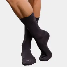 J.PRESS Speciális Zokni Bambuszból Férfiaknak - Dark Grey