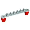 J. Pröpster GmbH J.Pröpster 112082 EPH potenciálkiegyenlítő sín 250/40x5mm, 6 csatlakozó hely V2A