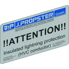 J. Pröpster GmbH J.Pröpster 640003 Figyelmeztető tábla címke, angolul villanyszerelés