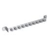 J. Pröpster GmbH J.Pröpster 910309 Földelő sín 375/30x3,5mm, 10 csatlakozó hely, V2A