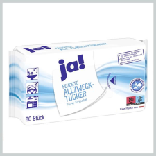  ja! Nedves univerzális törlőkendő, 80 darab, Pure Frische 4509099 tisztító- és takarítószer, higiénia
