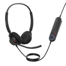 JABRA Engage 40 MS Teams Stereo USB C/A Headset + Control Unit Black fülhallgató, fejhallgató tok