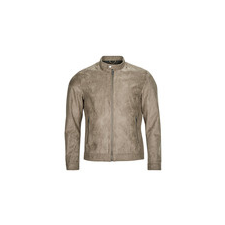 Jack &amp; Jones Bőrkabátok  JJEROCKY CLEAN JACKET Bézs EU M férfi kabát, dzseki