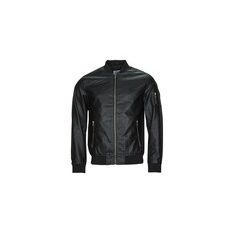 Jack & Jones Dzsekik JJROCKY PU BOMBER Fekete EU L