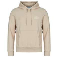 Jack & Jones Pulóverek JJECORP LOGO SWEAT HOOD Bézs EU XL