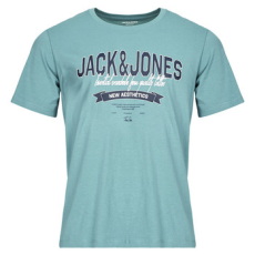 Jack & Jones Rövid ujjú pólók JJELOGO TEE SS Kék EU XS
