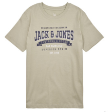Jack & Jones Rövid ujjú pólók JJELOGO TEE SS NECK 2 COL 23/24 NOOS JNR Bézs 13 Jahre