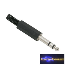  JACK dugó Sztereo 6,3 mm Műanyag kivitel törésgátlóval audió/videó kellék, kábel és adapter