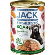 Jack Jack hipoallergén pástétom konzerv 400g vaddisznóhús édesburgonyával kutyaeledel
