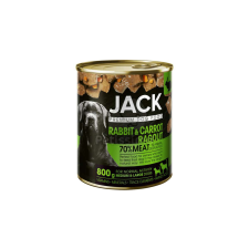 Jack kutya konzerv ragu - nyúl & répa 800 g kutyaeledel