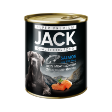 Jack Premium Dog Food (by Rodent Hungary) Jack Szuperpremium Konzerv 100% lazac 800g kutya kutyaeledel