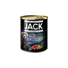 Jack Super Premium kutyakonzerv - 100% vadhús 800 g kutyaeledel