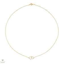 Jackie Gold dupla szív arany nyaklánc 45 cm - JKN23.049 nyaklánc