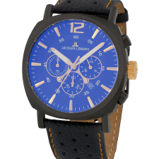 Jacques Lemans 1-1645.1O Lugano Chronograph 46mm 10ATM, karóra