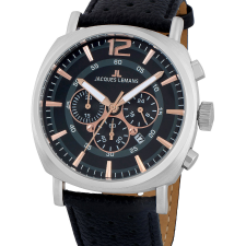 Jacques Lemans 1-1645I Lugano Men's Chronograph 46mm 10 ATM, karóra