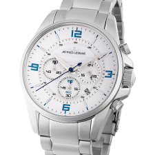 Jacques Lemans 1-2118E Liverpool Chronograph Mens Watch 44mm 10ATM, karóra