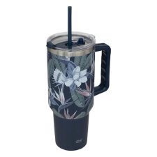 Jactal SA Termo bögre mintás (+tető, szívószál) 1200ml kék bögrék, csészék