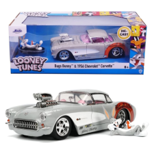 Jada - Looney Tunes 1956 Chevy Corvette fém autómodell figurával - 1:24 (253255041) autópálya és játékautó