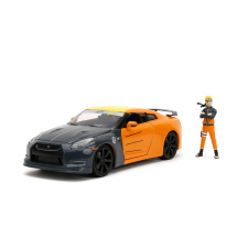 JADA TOYS Nissan GT-R autó Naruto figurával - Sárga/lila autópálya és játékautó