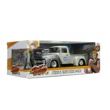 JADA TOYS Street Fighter 1956 Ford Pickup autó Guile figurával - Ezüst (253255057) autópálya és játékautó
